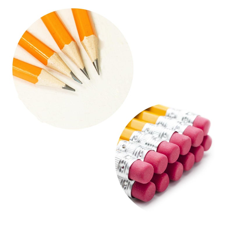 SKKSTATIONERY 360pcs Pre-sharpened Pencils with eraser top, No.2 Wood Pencils Bulk #2 HB pencils Yellow HB Pencil Sketching Drawing Back to School Teacher Supplies 360 counts per box - Image 2